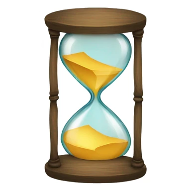 hourglass broken glass sticker