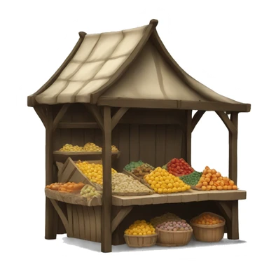 medieval market stall sticker