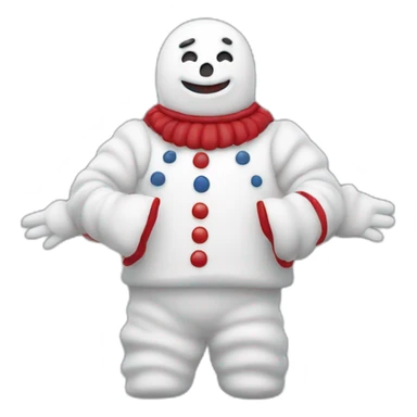 Bonhomme avec main sur le front sticker