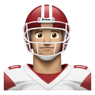 White person number 99 Arkansas football player  sticker