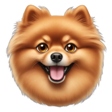 red Pomeranian Spitz sticker