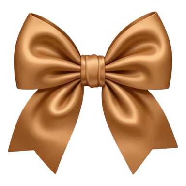 Light brown bow sticker
