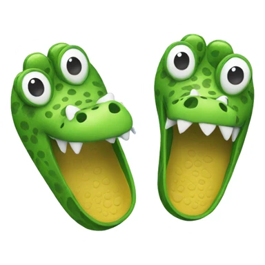 Crocs with toes emoji sticker