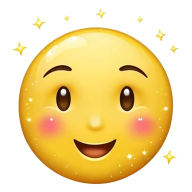 winking face with sparkles sticker