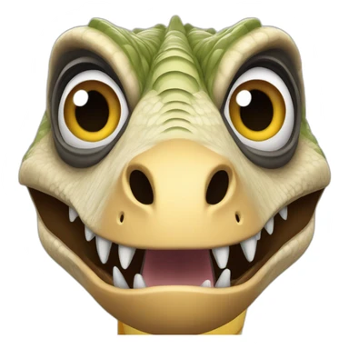 a velociraptor horrified sticker