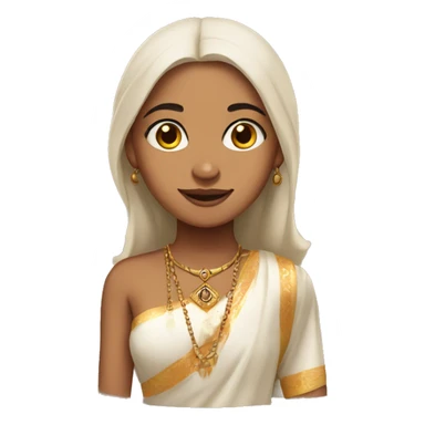 Light skinned indian girl sticker