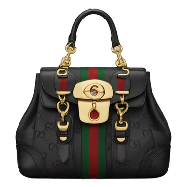 Black Gucci bag sticker