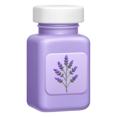 Aesthetic packaging of medicines in lavender color sticker
