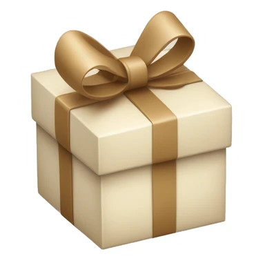 beige and white gift box sticker