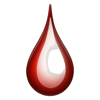Blood drop sticker
