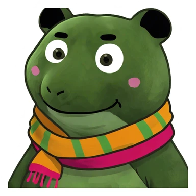 panda wearing a funny mask sticker