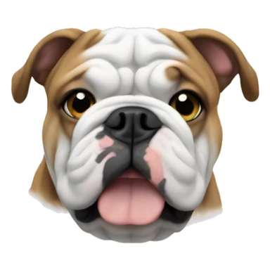 Bulldog in heaven  sticker