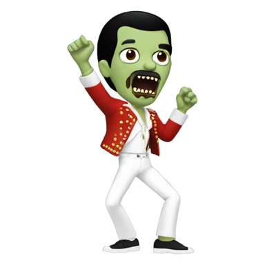freddie mercury zombie dancing sticker