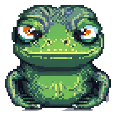 pepe the frog with a neutral expression sticker