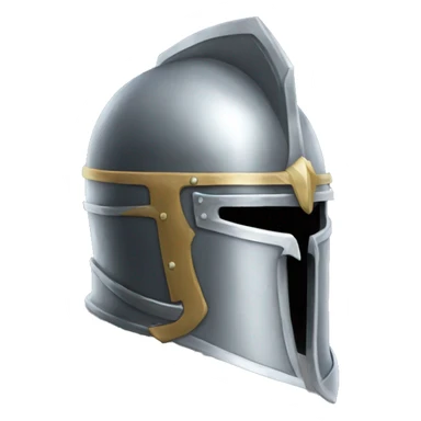 Knight’s helmet, side profile sticker