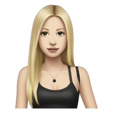 Avril Lavigne skater sticker