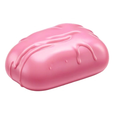Cinematic Realistic Opaque Pink Slime, smooth and buttery with a pastel pink hue, ultra-glossy with a soft sheen, subtle folds and ridges forming as it moves, reflecting gentle highlights, glowing with a delicate, creamy texture, evoking a sense of playful satisfaction. sticker