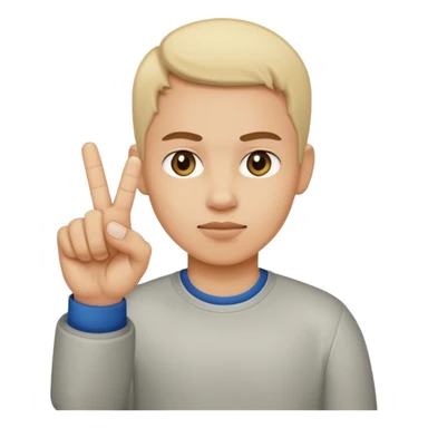 Face giving the middle finger sticker