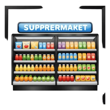 SUPERMERCADO DE FRENTE sticker