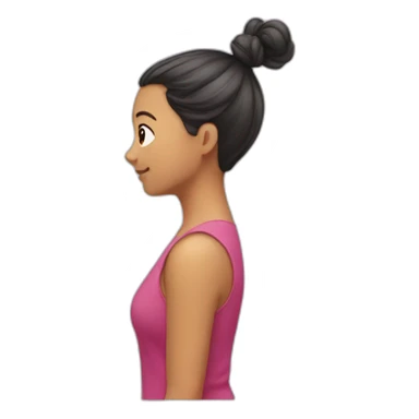 Double ponytail sticker