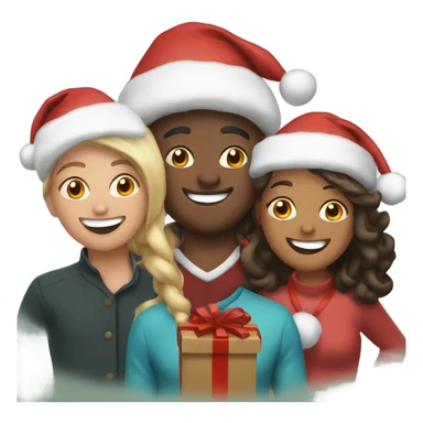 christmas joy with friends sticker