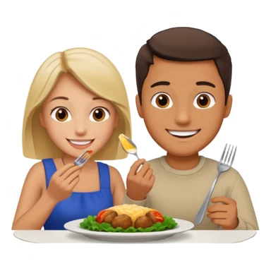 Man eating out woman sticker