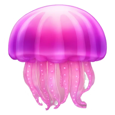 pink shimmery iridescent jellyfish sticker