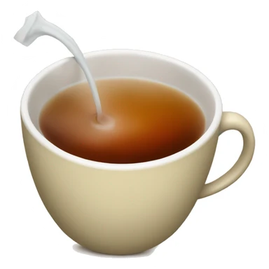 Cup of tea bag sticker