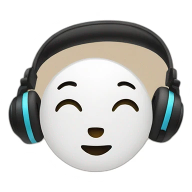 books under headphones sticker