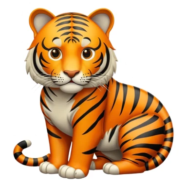 Tigre adulto feroz en la cima  sticker