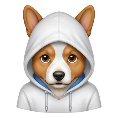 Dog whit hoodie  sticker