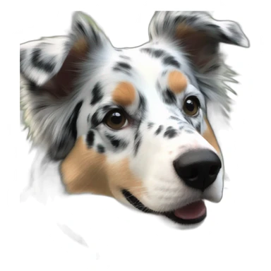 chien berger australien bleu merle sticker