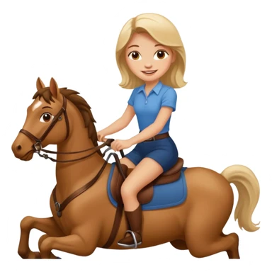 Girl riding a man sticker