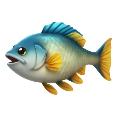 Happy fish sticker