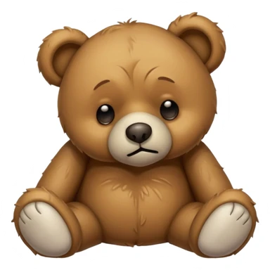 Hungover teddy bear  sticker