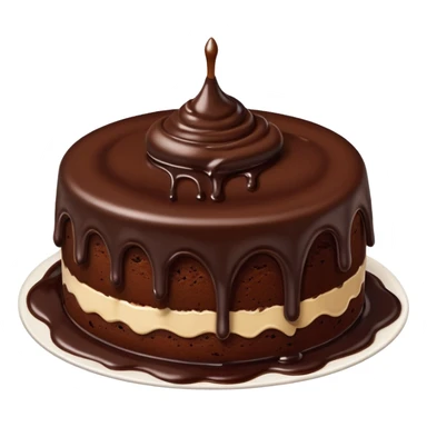  melted chocolate cake sticker
