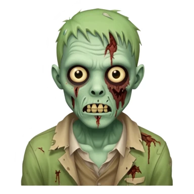 Create an emoji of  a scary Zombie sticker
