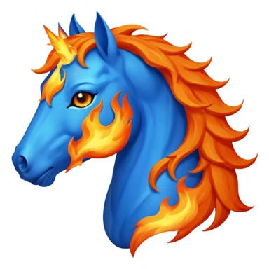 fire horse 2026 blue sticker