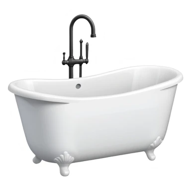 White bath tub sticker