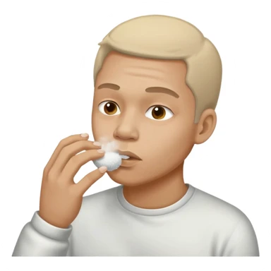 Guy snorting cocaine emoji sticker