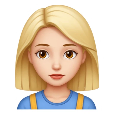 realistic portrait of girl sticker