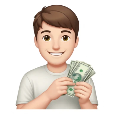 Mr beast  with cash sticker