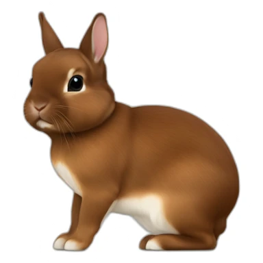 chesnut brown netherland dwarf sticker