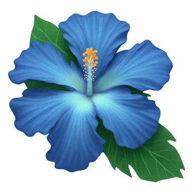 Blue hibiscus  sticker