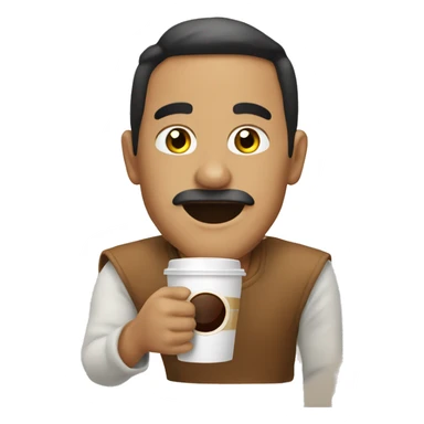 Hurón con un café  sticker