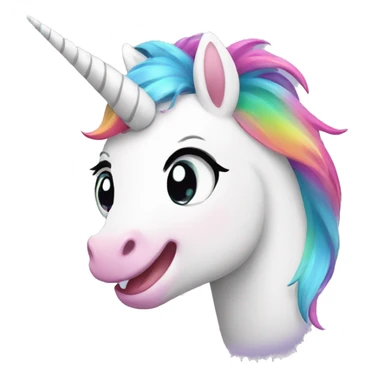 cute happy unicorn  sticker
