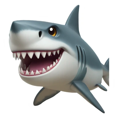 Shark tiger beach sticker