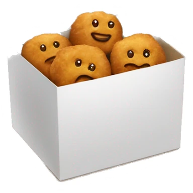 McDonald’s nuggets in box with basketball  sticker