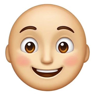 Happy face  with an unimpressed look sticker