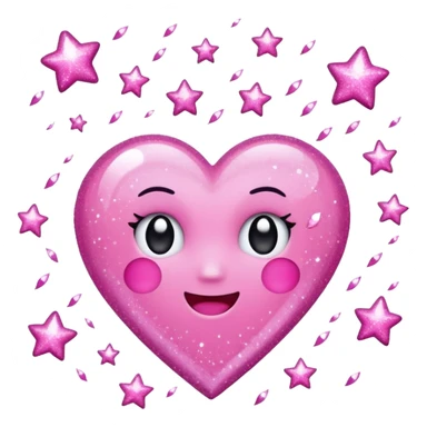 Pink glittery shower  sticker